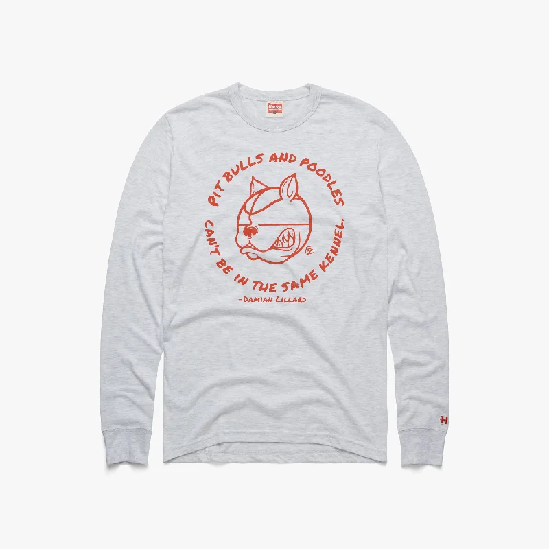 Pit Bulls And Poodles Damian Lillard Long Sleeve Tee