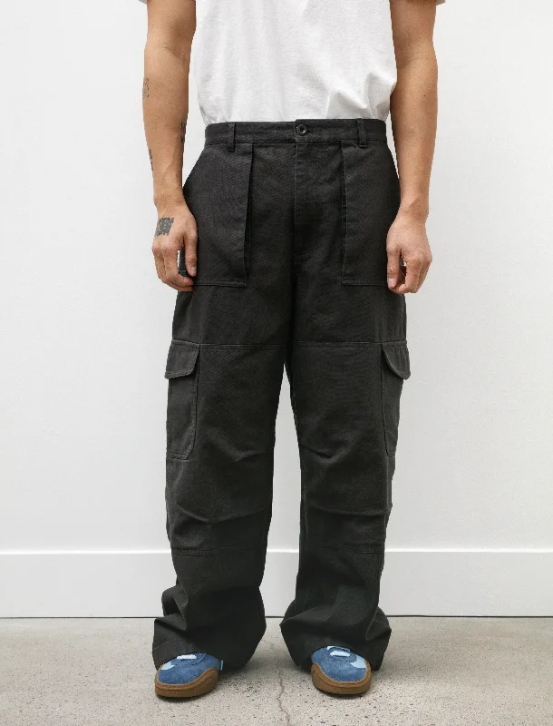 Twill Trousers Dark Grey