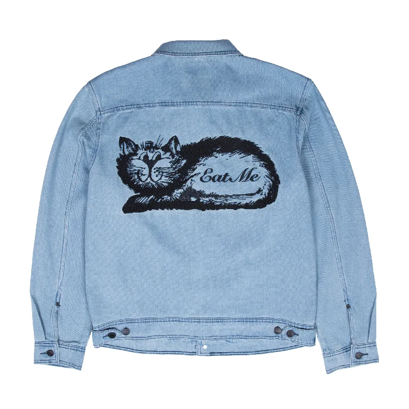 Eat Me Denim Jacket (Blue)