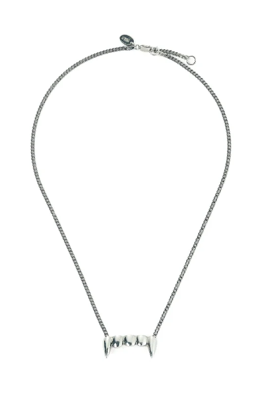 GATEWAY FANGZ SILVER NECKLACE