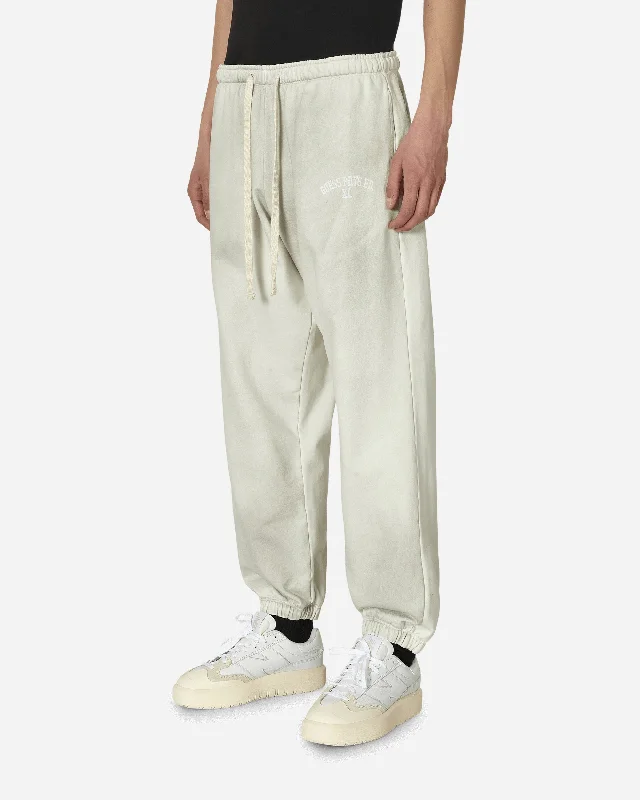 Washed Terry Sweatpants White