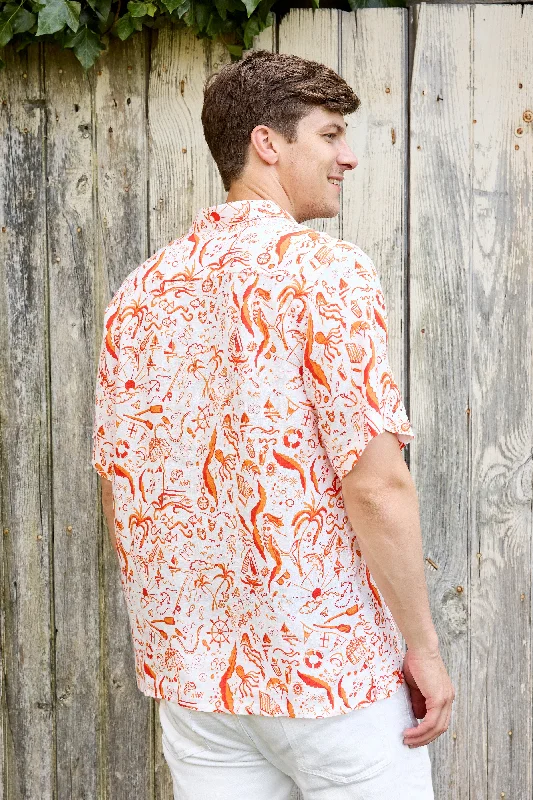 Irie Linen Shirt - Papaya Weekend