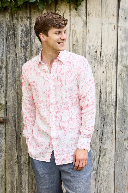 Jeremy Linen Shirt - Orchid Weekend