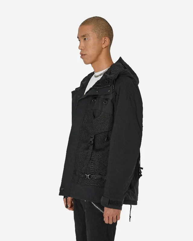 Technical Backpack Jacket Black