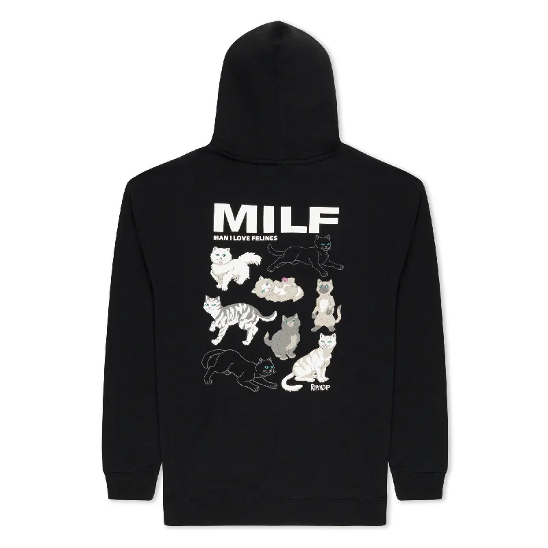 Man I Love Felines Hoodie (Black)