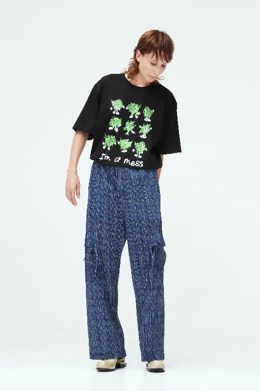 MONOGRAM PLEATED PANTS