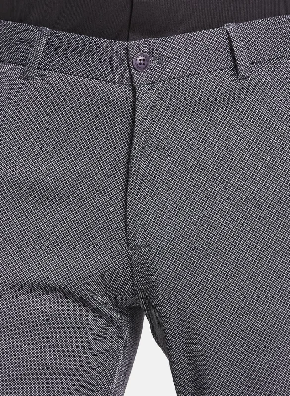 Men Black Slim Fit Trouser