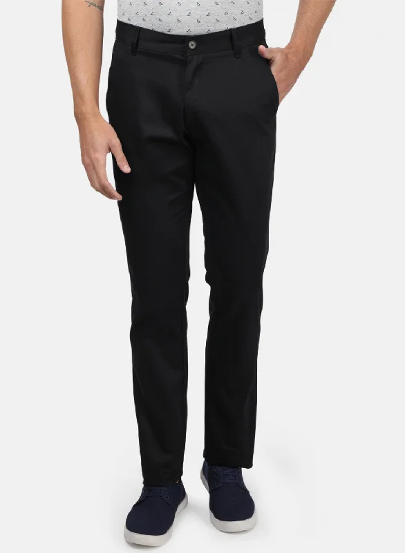 Men Blue Plain Trousers