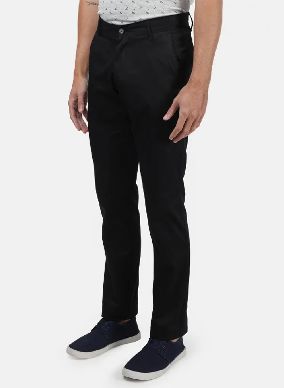 Men Blue Plain Trousers