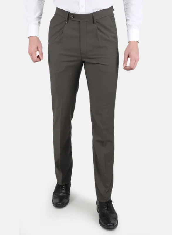 Men Brown Slim Fit Trouser