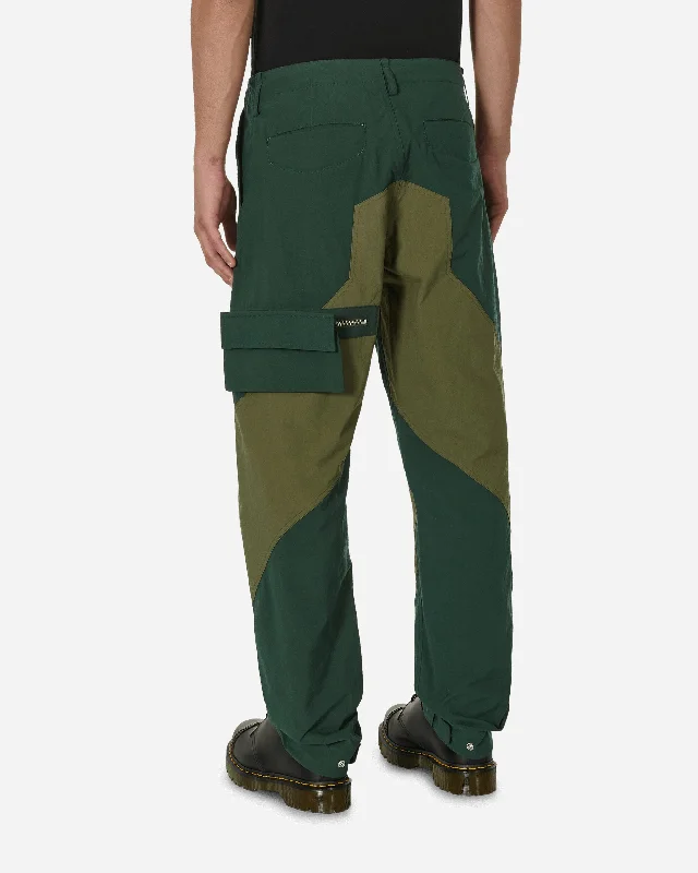 Moving Diagonal Pants Green / Olive