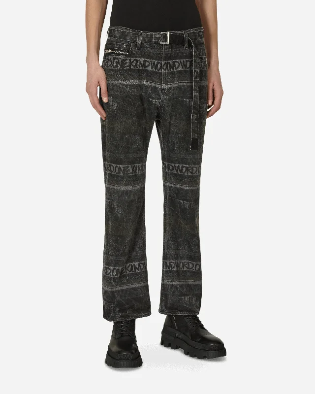 Eric Haze Denim Pants Black