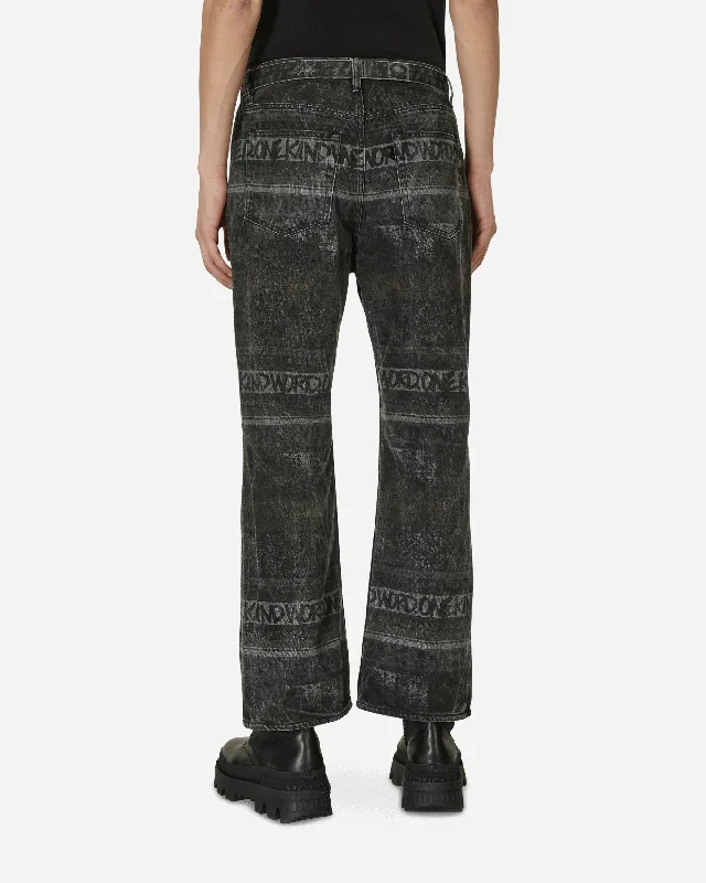 Eric Haze Denim Pants Black