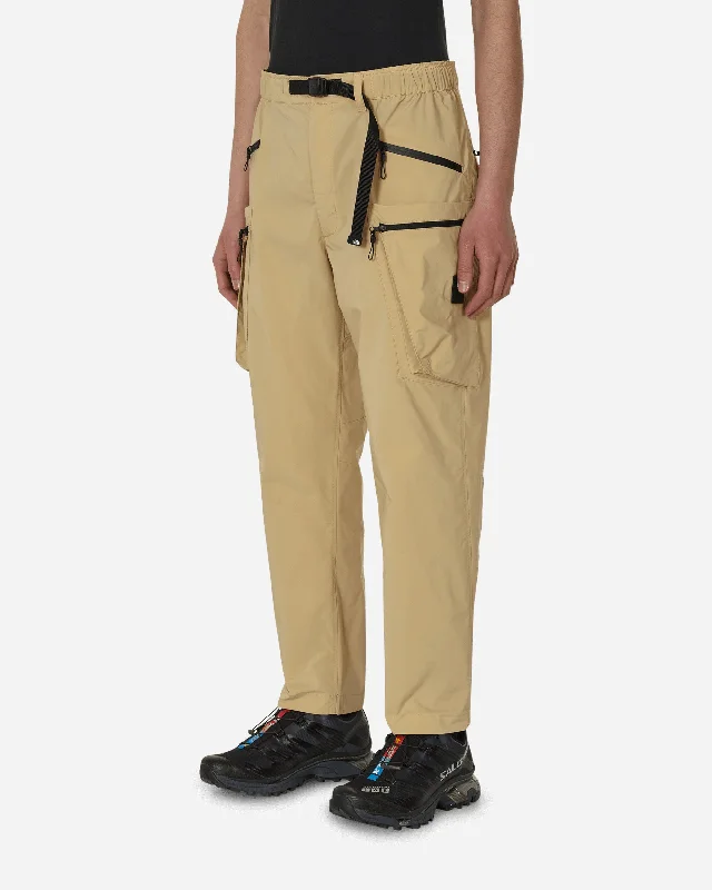 Relaxed Woven Pants Khaki Stone