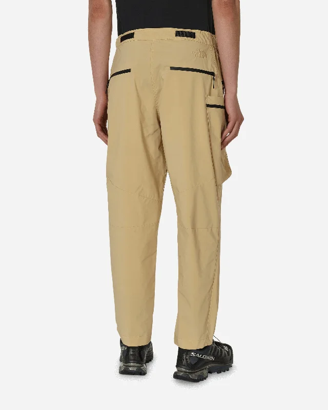 Relaxed Woven Pants Khaki Stone