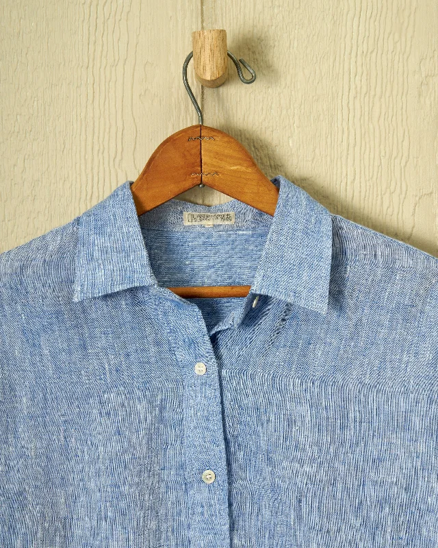 Women's Linen Shirt in Chambray