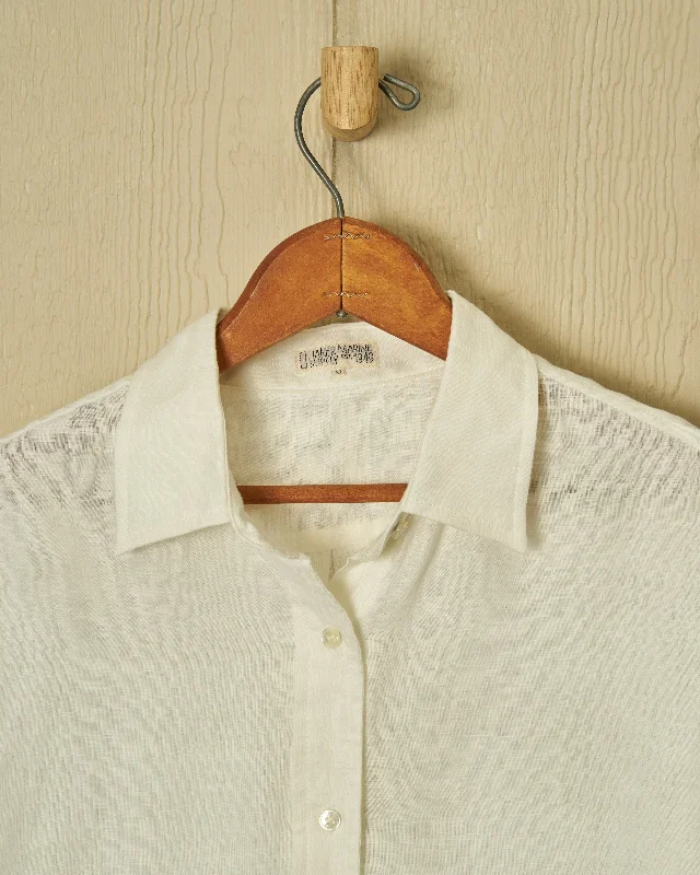 Women's Linen Shirt in White