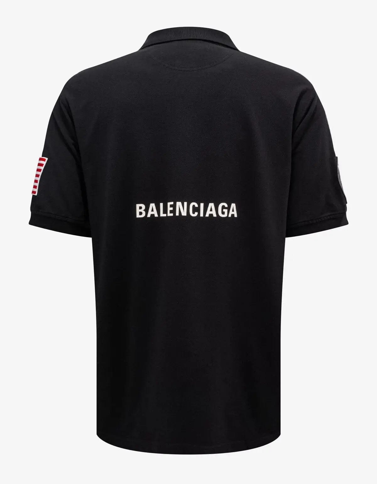 Balenciaga Black NASA Polo T-Shirt