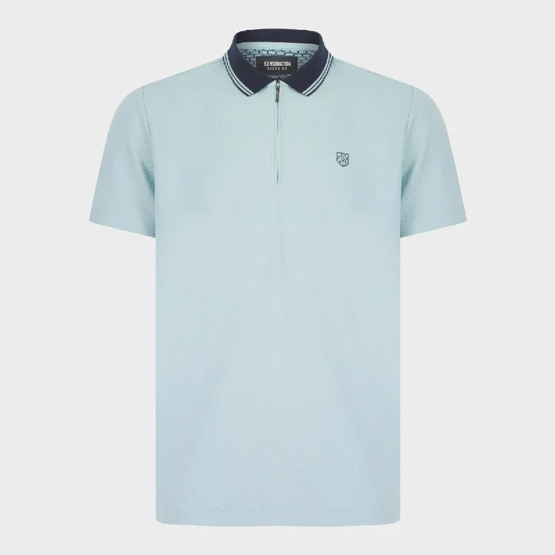 Mens Zip Neck Polo