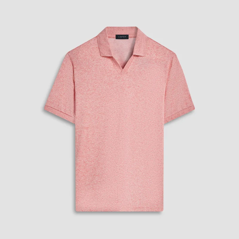 Marled Johnny Collar Polo