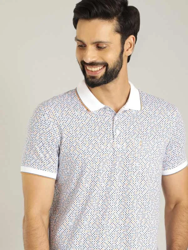 Men Printed Polo T-Shirt