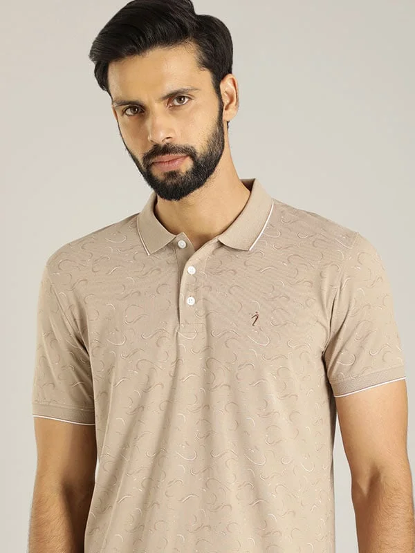 Men Printed Polo T-Shirt