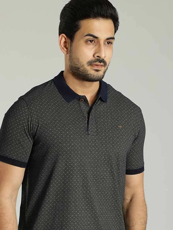 Men Printed Polo T-Shirt