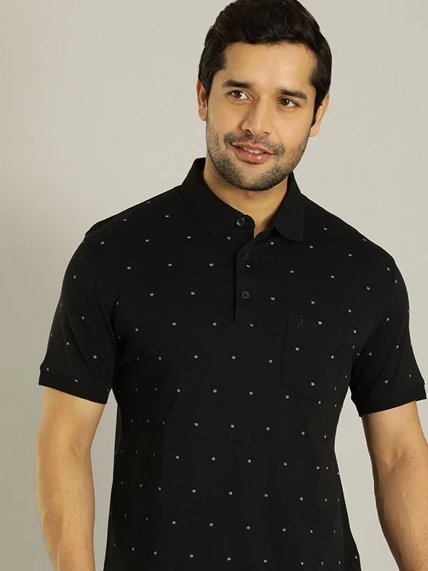 Men Printed Polo T-Shirt