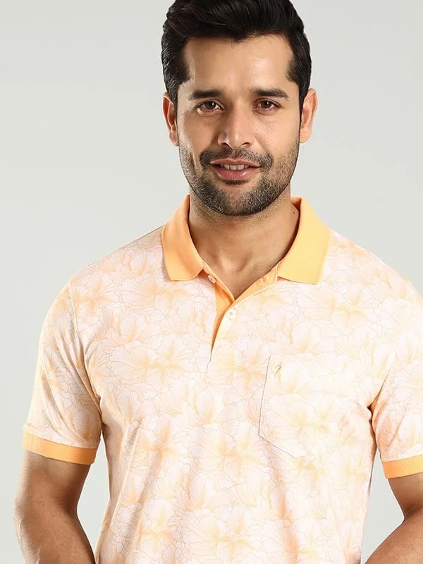 Men Printed Polo T-Shirt