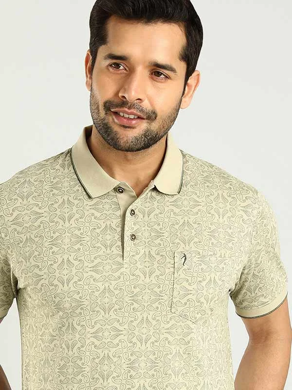 Men Printed Polo T-Shirt