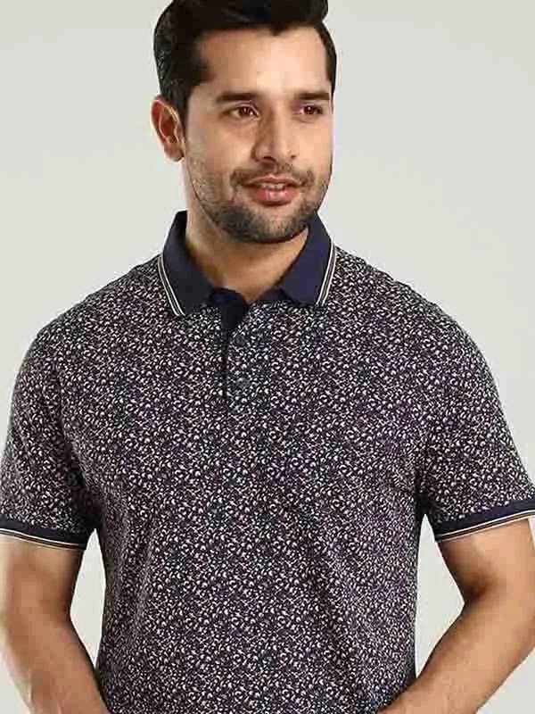 Men Printed Polo T-Shirt