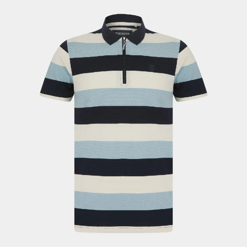 Men`s Block Stripe Polo