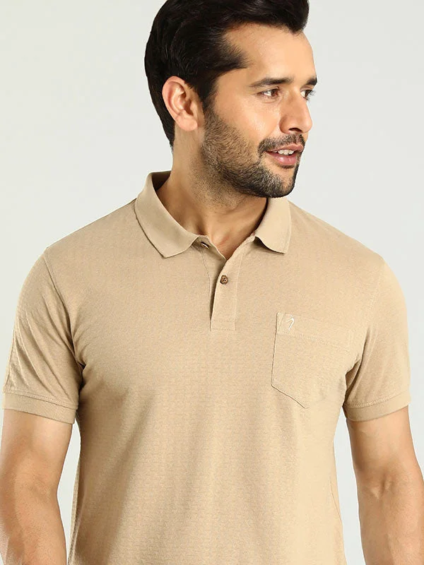 Men Solid Polo T-Shirt