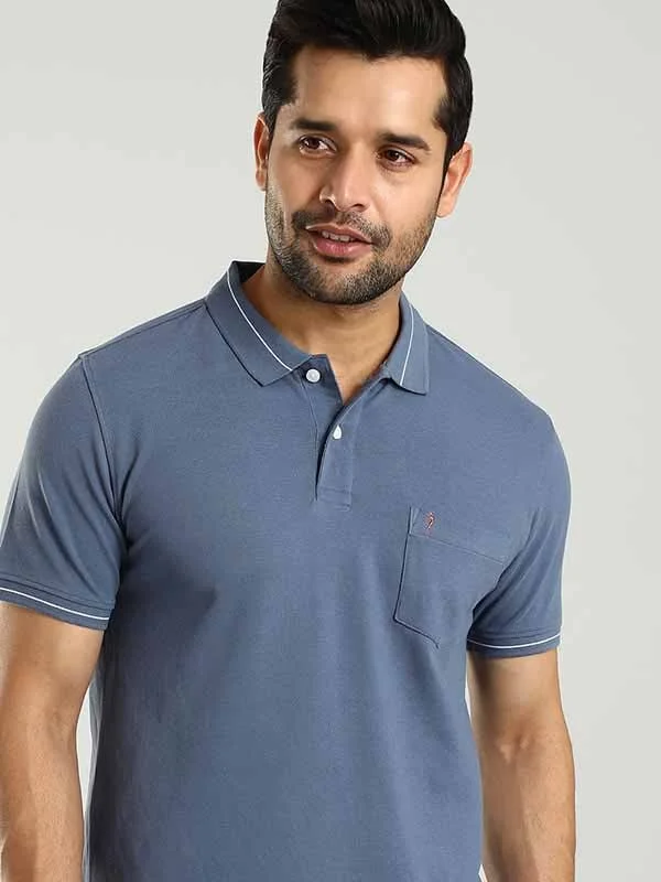 Men Solid Polo T-Shirt