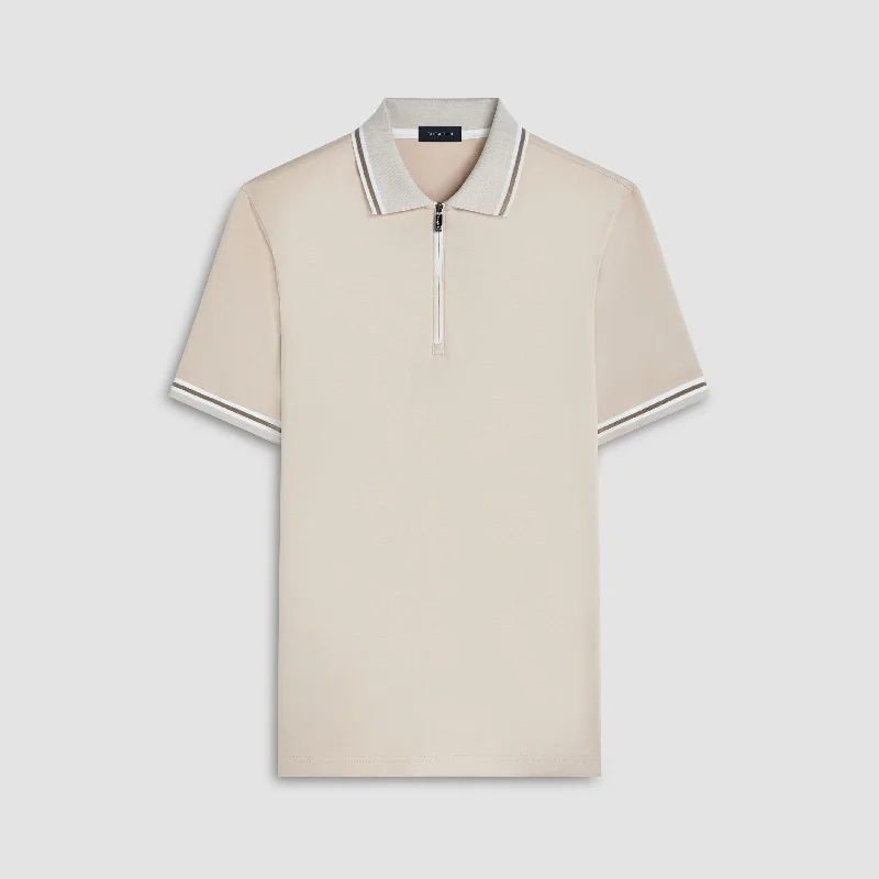 Quarter Zip Polo Shirt