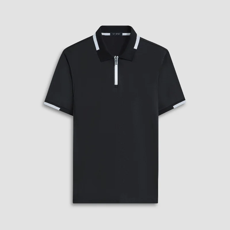 Tipped Quarter Zip Polo