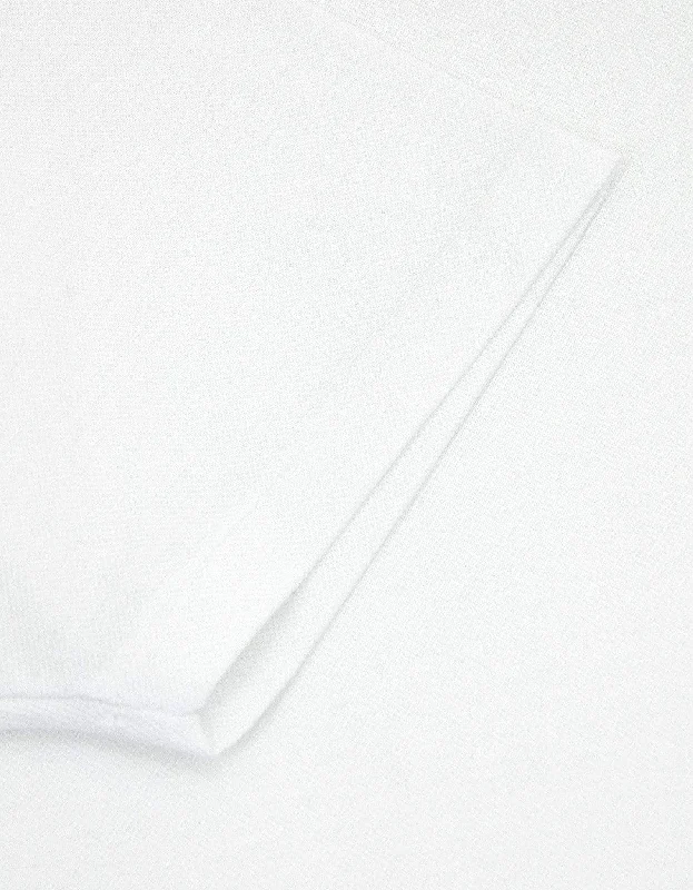 Lanvin White Polo T-Shirt with Grosgrain Collar