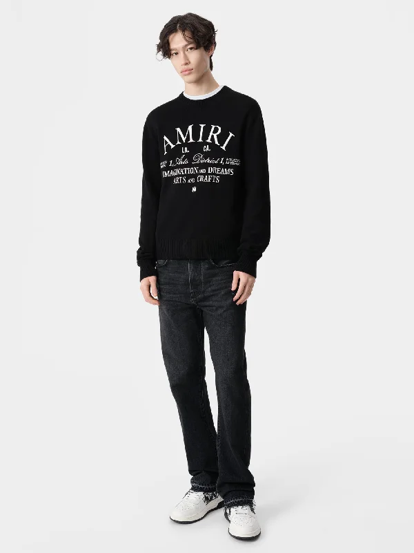 AMIRI ARTS DISTRICT CREW - Black