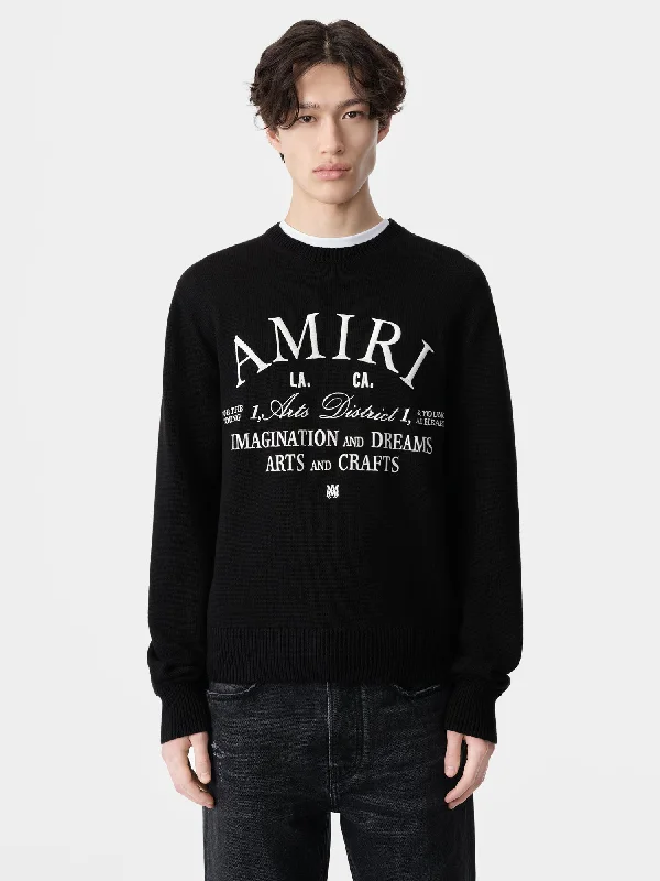 AMIRI ARTS DISTRICT CREW - Black