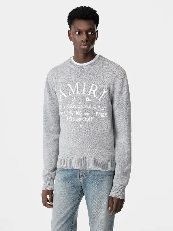 AMIRI ARTS DISTRICT CREW - Grey