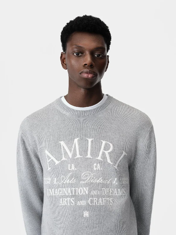 AMIRI ARTS DISTRICT CREW - Grey