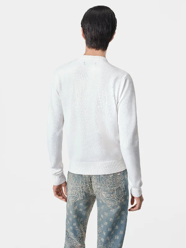 AMIRI ARTS DISTRICT CREWNECK - Alabaster