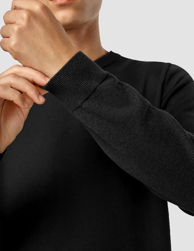 Everyday Knit Crewneck Black