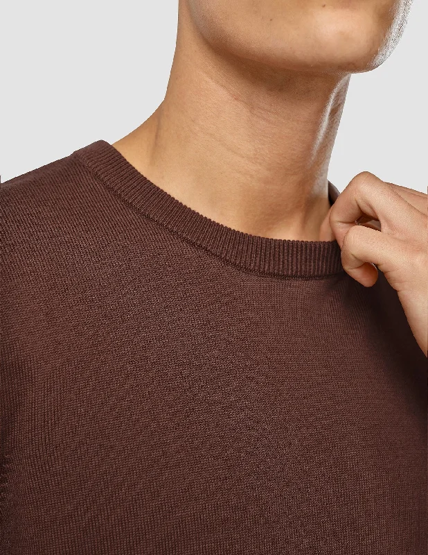 Everyday Knit Crewneck Espresso