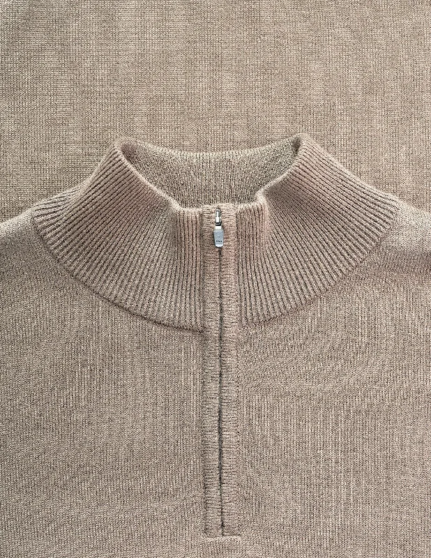 Everyday Knit Half-Zip Driftwood