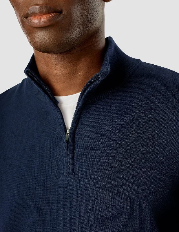 Everyday Knit Half-Zip Navy