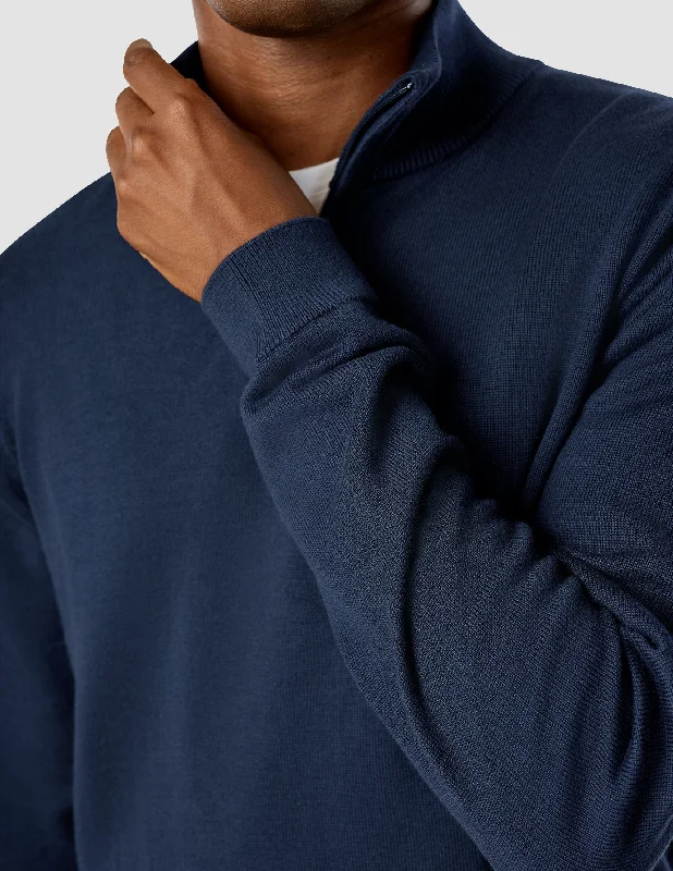 Everyday Knit Half-Zip Navy