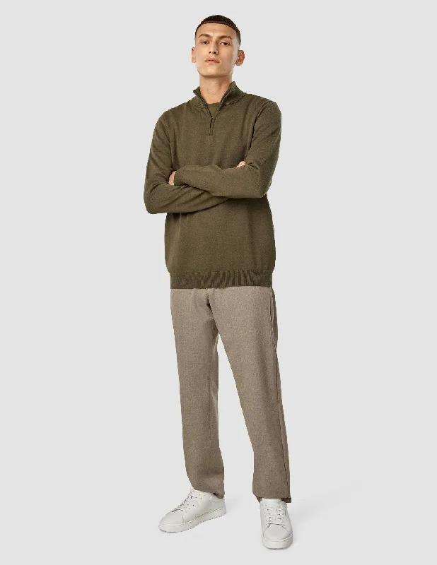 Everyday Knit Half-Zip Nightfall Green