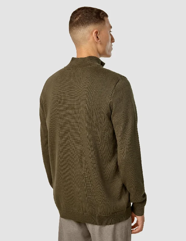 Everyday Knit Half-Zip Nightfall Green