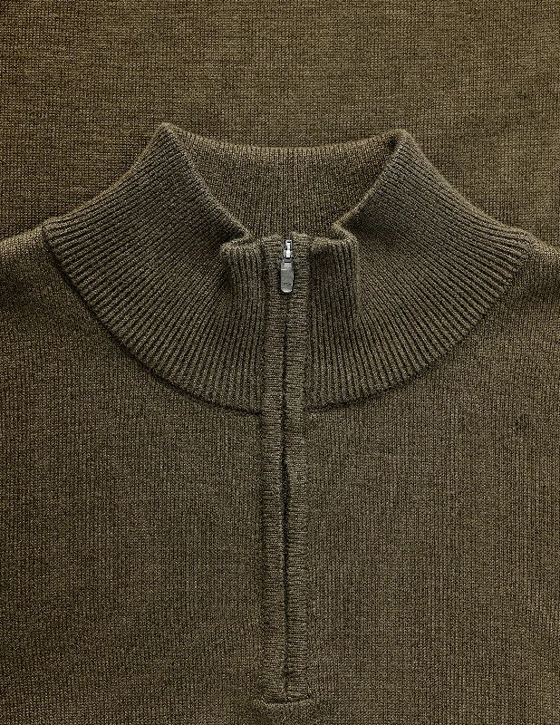 Everyday Knit Half-Zip Nightfall Green